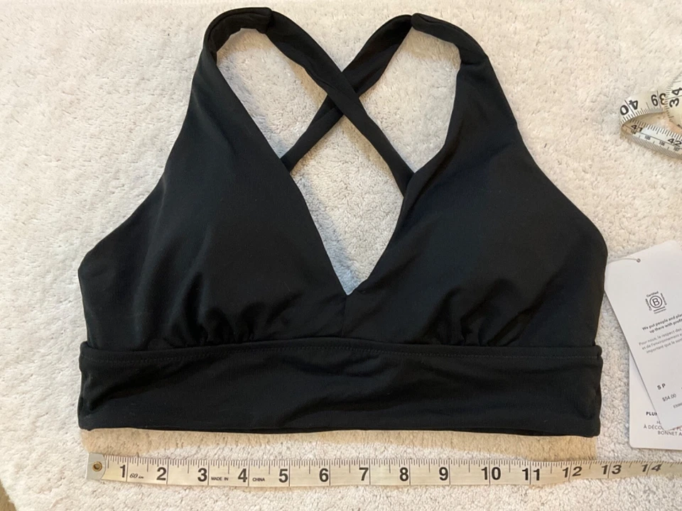 Athleta Size XS Plunge Bikini Top A-C Black #530867