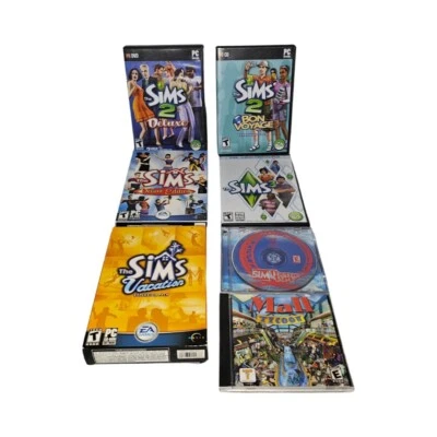 The Sims 2 Deluxe/ Bon Voyage,  Sims 3, Vacation Expansion, Deluxe. Theme Park. - Image 1 of 4