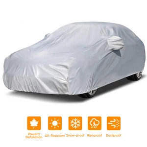 Cubierta completa XL para automóvil impermeable interior exterior protección UV contra polvo para sedán cupé - Imagen 1 de 13