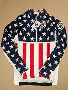 Assos Team USA Thermal Long Sleeve Jersey Size Medium New - Picture 1 of 5