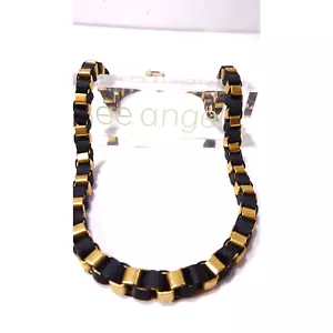 Lee Angel Roxanne Assoulin Women's Box Link Satin Marni Necklace NWT 398 - Picture 1 of 12