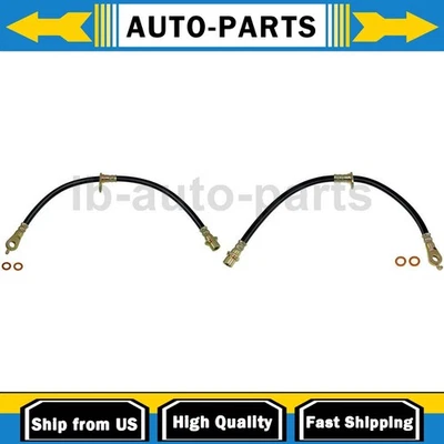 2X Manguera de línea de freno delantero primera parada para Toyota Highlander 2004-2007 Foto 1 de 4