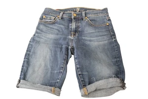 7 For All Mankind Roxanne Denim / Jean Shorts (Womens 26 Uk 8) - Picture 1 of 4