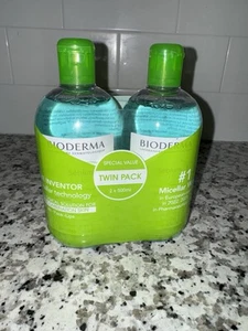 2 Pack Bioderma Sebium H2O Micellar Water Purifying Cleansing 16.9 Fl Oz/500mL - Picture 1 of 3