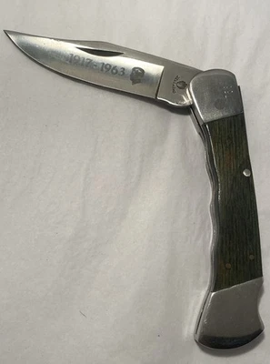 Faca de bolso vintage faca de bolso lâmina trava Solingen 1917-1963 #756 - Imagem 1 de 3