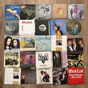 Job Lot Of 50 7” Singles 1980s Eurythmics A-ha Madonna Supertramp - Picture 1 of 4
