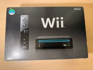 Nintendo Wii Black Game Console System Brand New - Picture 1 of 4