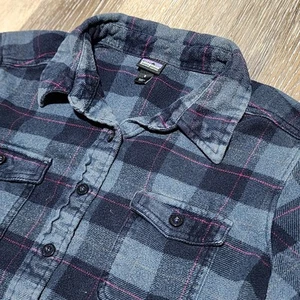 Patagonia Women's Organic Cotton L/S Fjord Button Up Flannel Shirt Size 8 Medium - Picture 1 of 7