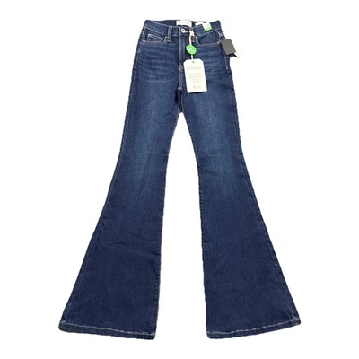 Pantalones de mezclilla REgeneration Celebrity rosa para mujer 0/24 X 33 tiro medio acampanados flor nuevos con etiquetas Foto 1 de 4