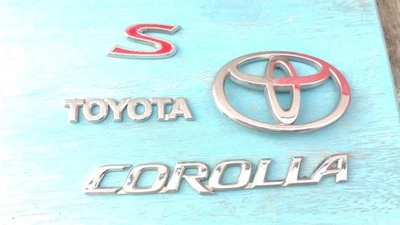 🇯🇵 OEM 2003-2008 04 05 06 07 08 TOYOTA COROLLA S EMBLEMA TRASEIRO Conjunto - Imagem 1 de 4