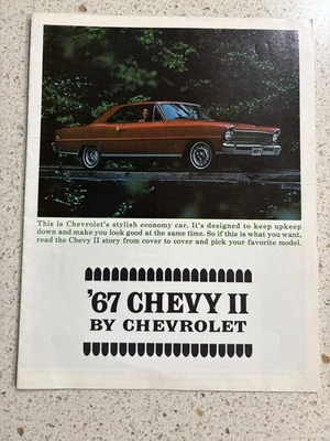 Chevy II 1967 - Folleto de ventas de autos de concesionario original de Chevrolet  Foto 1 de 4