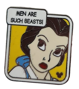 Disney Hidden Mickey Pin – Belle “Men Are Such Beasts!” 2018 – Retired - Picture 1 of 3
