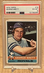 1976 Topps George Brett #19 Kansas City Royals PSA 6 - Bild 1 von 2
