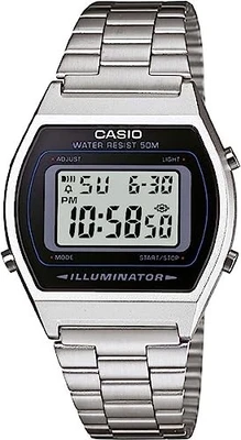 Цифровые часы Casio винтажная серия B640WD-1AV унисекс серебро - Изображение 1 из 4
