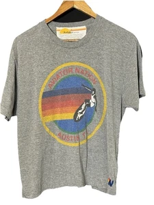 Aviator Nation Austin Texas Surfing Logo Heather Gray L - Bild 1 von 7