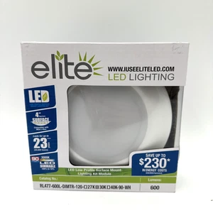 ELITE LIGHTING RL477-600L-DIMTR-120-27K/30K/35K/40K/50K-90-WH (New in Open Box) - Picture 1 of 6