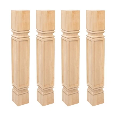 35-1/4 in. High x 5 in. Wide x 5 in. Depth Unfinished Solid Hardwood Mission - Image 1 of 4