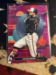 2025 Topps Finest - Uncommon Colton Cowser #197 refractor magenta/300 - Imagen 1 de 3