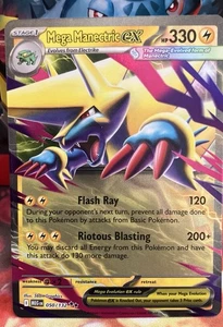 Neu Mega Manectric EX 050/132 Near Mint Mega Evolution Pokemon TCG Englisch - Bild 1 von 1