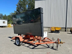 2009 Wanco WTMMB Towable Solar Maintained Message Sign Arrow Board -Parts/Repair - Picture 1 of 12