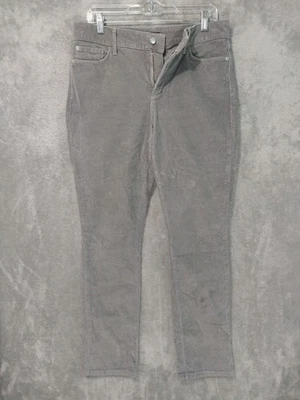 NYDJ Pants Womens 8 Gray Corduroy Legging Lift Tuck Stretch Mid Rise Cotton - Image 1 of 4