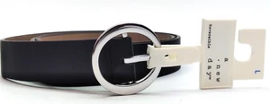 Cinturón reversible barra central cónica ovalada para mujer un nuevo día negro coñac - grande - Imagen 1 de 7