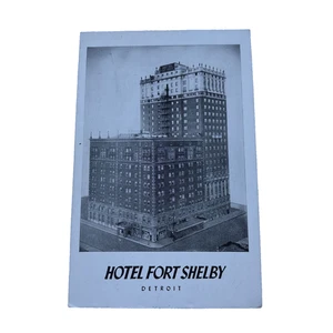 MI Hotel Fort Shelby Detroit litho FABVINTY BARGAIN POSTCARD - Picture 1 of 4