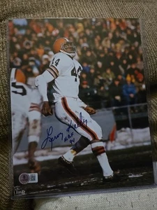 Leroy Kelly Cleveland Brown's HOFer Autographed 8x10 Photo BAS Beckett Certified - Picture 1 of 4