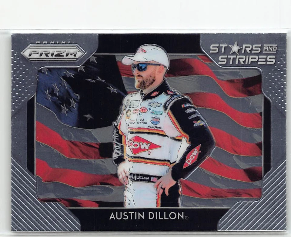 2019 Panini Prizm Stars and Stripes #SS-5 Austin Dillon - Image 1 of 2