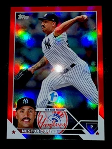 Nestor Cortés 2023 Topps 1ª Edición Lámina Roja #’d/50 Padres SP #143 - Imagen 1 de 7