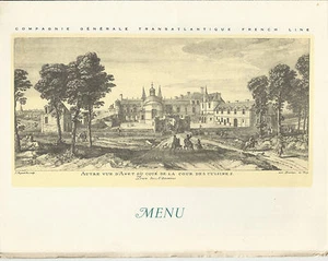 MENU_COMPAGNIE GENERALE TRANSATLANTIQUE FRENCH LINE_20 GENNAIO 1957_LIBERTE' - Picture 1 of 1