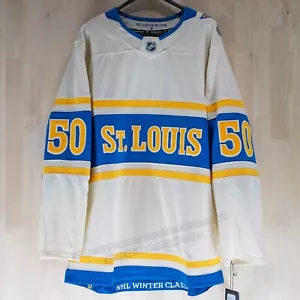 OFFICIAL St.Louis Blues Binnington 2025 Winter Classic Fanatics Premium Jersey - Picture 1 of 24
