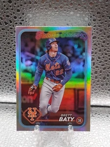 2023 Topps Series 1 Brett Baty Rainbow Foil Rookie Card RC Mets - Picture 1 of 2