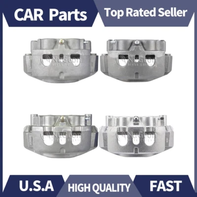 4 pinzas de freno delanteras traseras Nugeon para GMC Sierra 3500 HD 6,6 L 2014 2013 2012 Foto 1 de 4