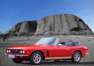 AUTOMOTIVE ART - JENSEN INTERCEPTOR CONVERTIBLE - LIMITED EDITION (25) - Picture 1 of 1