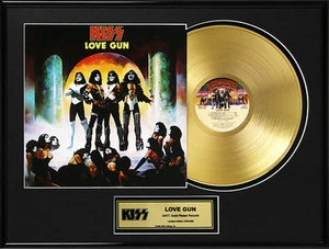 KISS - LOVE GUN GOLD LP GOLDENE SCHALLPLATTE - Picture 1 of 1
