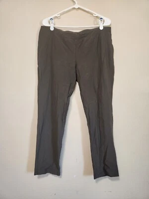 Брюки женские Eileen Fisher креп узкие до лодыжки размер большой зеленый - Изображение 1 из 4