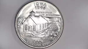 2004 P IOWA STATE QUATER UNCIRCULATED FROM ROLL - Picture 1 of 2