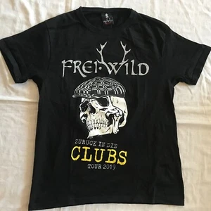 FREI.WILD ZURUCK IN DIE CLUBS 2019 TOUR T-SHIRT GERMAN ROCK SMALL ORIGINAL - Picture 1 of 9