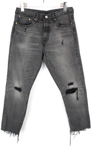 Jeans Levi's Para Mujeres W30 Sin Estrenar Desgastados Con Dobladillo Gris - Imagen 1 de 9