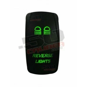 Interruptor basculante de encendido/apagado "Luces de marcha atrás" 20A 12V pala macho, verde - Imagen 1 de 9