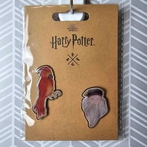 Albus Dumbledore And Fawkes Phoenix Harry Potter Pin Set Yume NEW - Picture 1 of 1