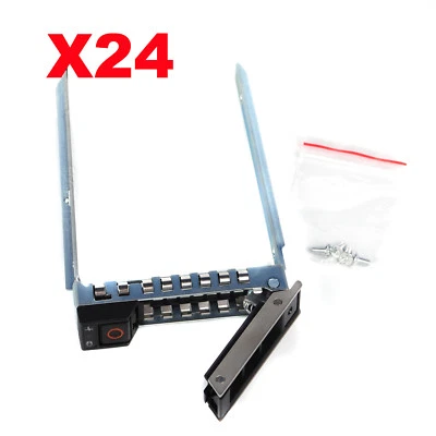 24pcs/Lot 2.5" SAS SATA Hard Drive Tray Caddy For Dell POWEREDGE R740XD USA SHIP - Image 1 of 4