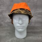 Vintage Dukbax Hat Camo Blaze Orange Earflaps Hunting