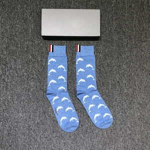 Thom Browne Men's and Women's Long Socks, Medium Length Calf Socks - Picture 1 of 17