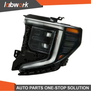 Labwork Headlight For 2022-2024 GMC Sierra 1500 Elevation/Pro/SLE LED Black Left - Picture 1 of 17