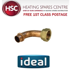 IDEAL ISAR M30100 DHW INLET/OUTLET PIPE C/W CLIP & ORING 171050 - GENUINE - Picture 1 of 2