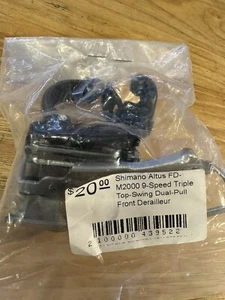 Shimano Altus FD-M2000 9-Speed Triple Top-Swing Dual-Pull Front Derailleur - Picture 1 of 2