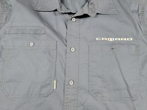 Dri Duck Fishing Outdoor button Shirt Mens Large Blue Short Sleeve Vented - Picture 1 of 8