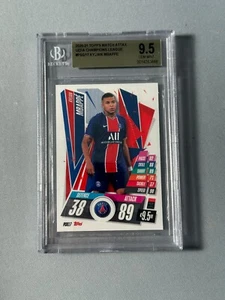2020-21 Topps Match Attax UCL PSG Kylian Mbappe #PSG17 GEM MINT 9.5 - Picture 1 of 1